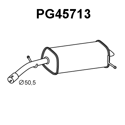 Rear Muffler (PG45713)