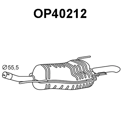 Rear Muffler (OP40212)