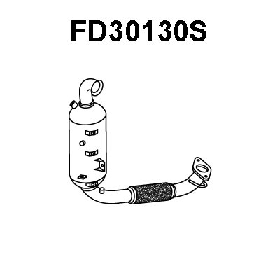 Soot/Particulate Filter, exhaust system (FD30130S)