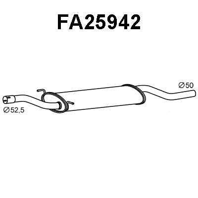 Front Muffler (FA25942)