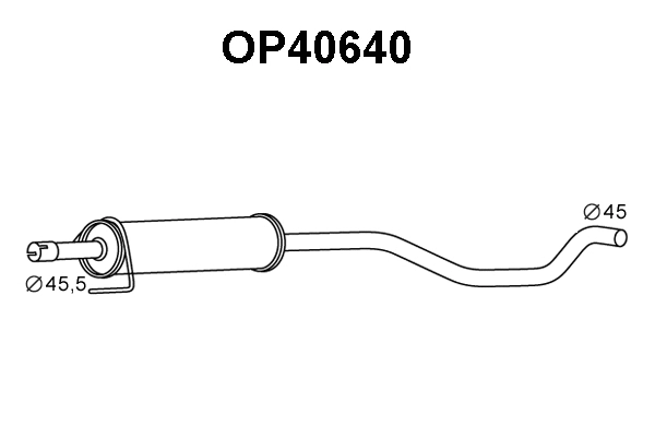 Front Muffler (OP40640)