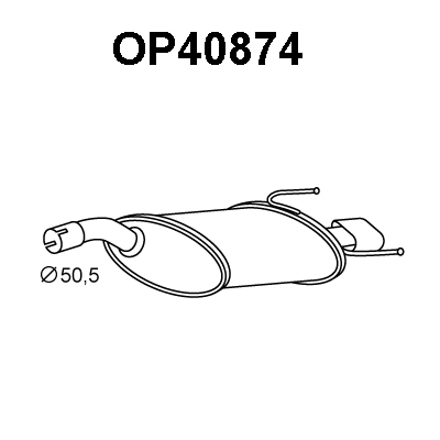 Rear Muffler (OP40874)
