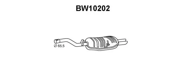 Rear Muffler (BW10202)