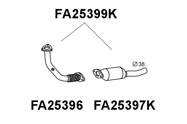 Catalytic Converter (FA25399K)