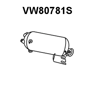 Soot/Particulate Filter, exhaust system (VW80781S)