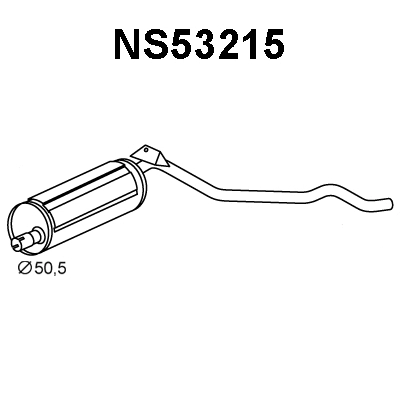 Rear Muffler (NS53215)