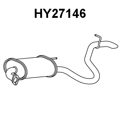 Rear Muffler (HY27146)