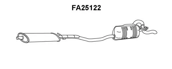 Rear Muffler (FA25122)