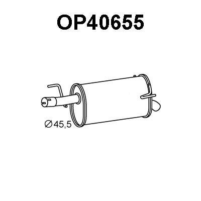Rear Muffler (OP40655)