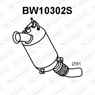 Soot/Particulate Filter, exhaust system (BW10302S)