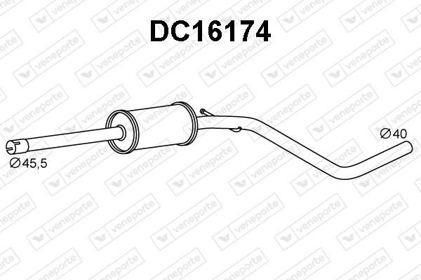 Front Muffler (DC16174)