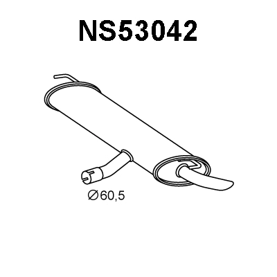 Rear Muffler (NS53042)