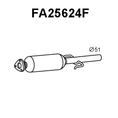 Soot/Particulate Filter, exhaust system (FA25624F)