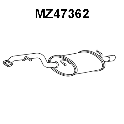 Rear Muffler (MZ47362)