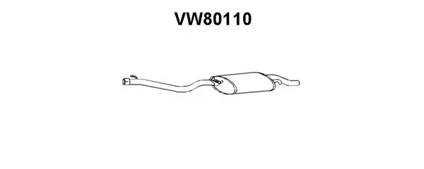 Rear Muffler (VW80110)