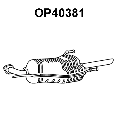 Rear Muffler (OP40381)