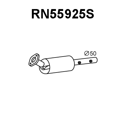 Soot/Particulate Filter, exhaust system (RN55925S)