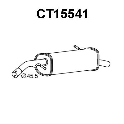 Rear Muffler (CT15541)