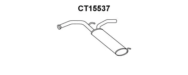 Rear Muffler (CT15537)
