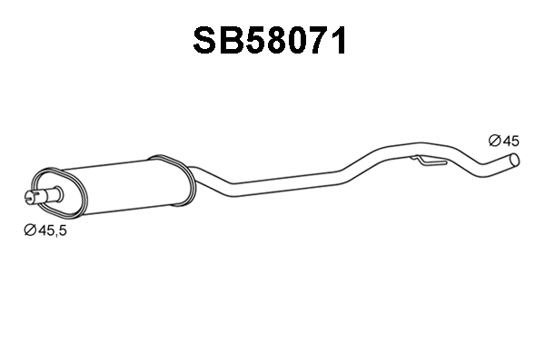 Front Muffler (SB58071)