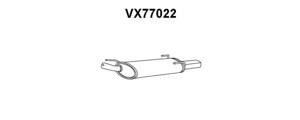 Rear Muffler (VX77022)