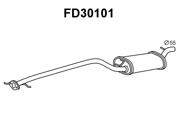 Front Muffler (FD30101)
