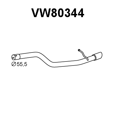 Exhaust Pipe (VW80344)