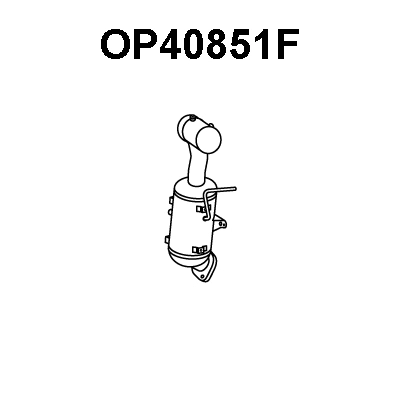Soot/Particulate Filter, exhaust system (OP40851F)