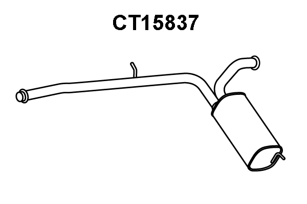 Rear Muffler (CT15837)