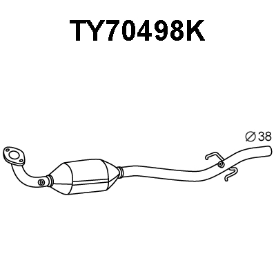 Catalytic Converter (TY70498K)