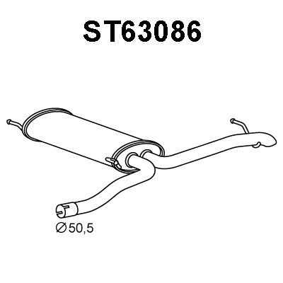 Rear Muffler (ST63086)