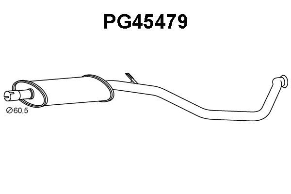 Front Muffler (PG45479)