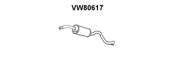 Centre Muffler (VW80617)