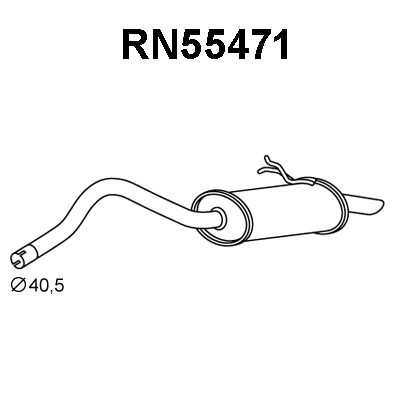 Rear Muffler (RN55471)