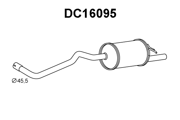 Rear Muffler (DC16095)