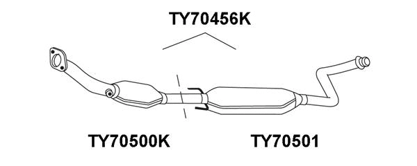 Catalytic Converter (TY70500K)