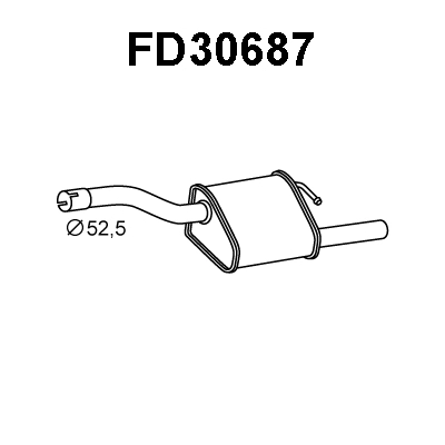 Rear Muffler (FD30687)