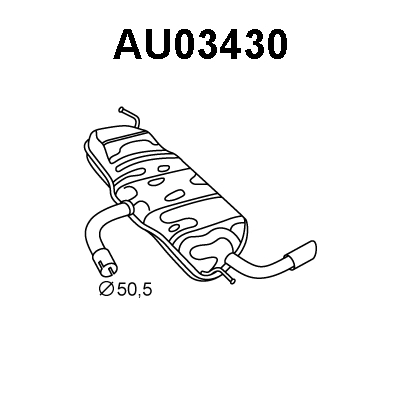 Rear Muffler (AU03430)