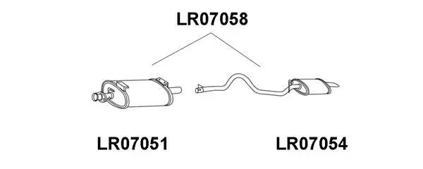 Rear Muffler (LR07058)