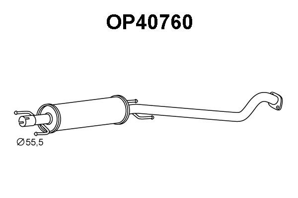 Front Muffler (OP40760)