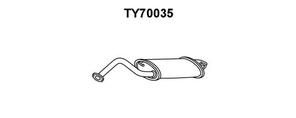 Rear Muffler (TY70035)