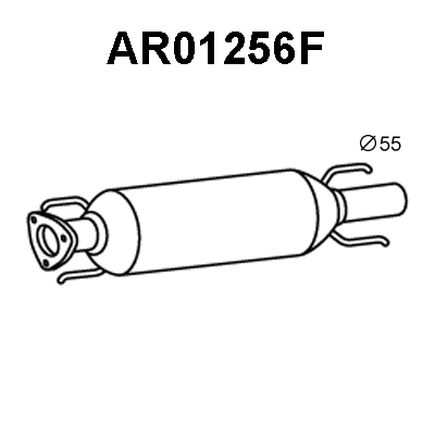 Soot/Particulate Filter, exhaust system (AR01256F)