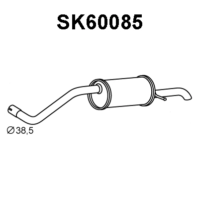 Rear Muffler (SK60085)