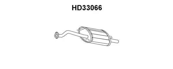 Rear Muffler (HD33066)