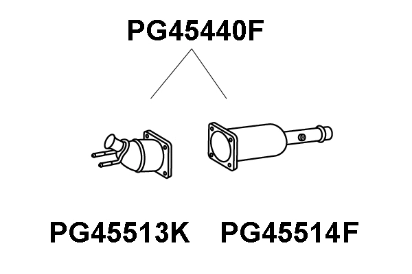 Soot/Particulate Filter, exhaust system (PG45440F)