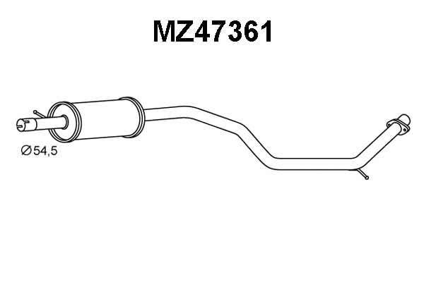 Front Muffler (MZ47361)