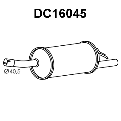 Rear Muffler (DC16045)