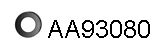 Rubber Strip, exhaust system (AA93080)