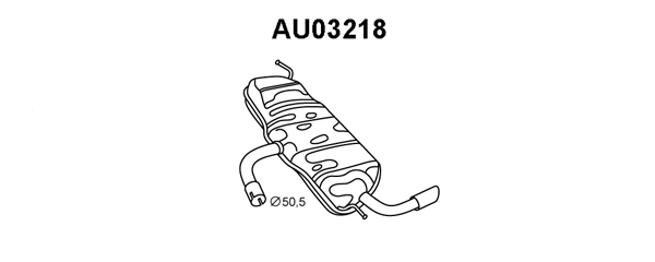 Rear Muffler (AU03218)