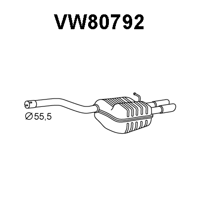 Rear Muffler (VW80792)
